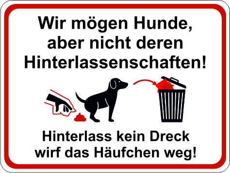Hundeklo 40 x 30 cm Alu / Aluverbund , Lieferzeit 7 Arbeitstage